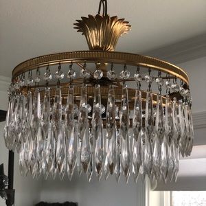 Vintage crystal chandelier